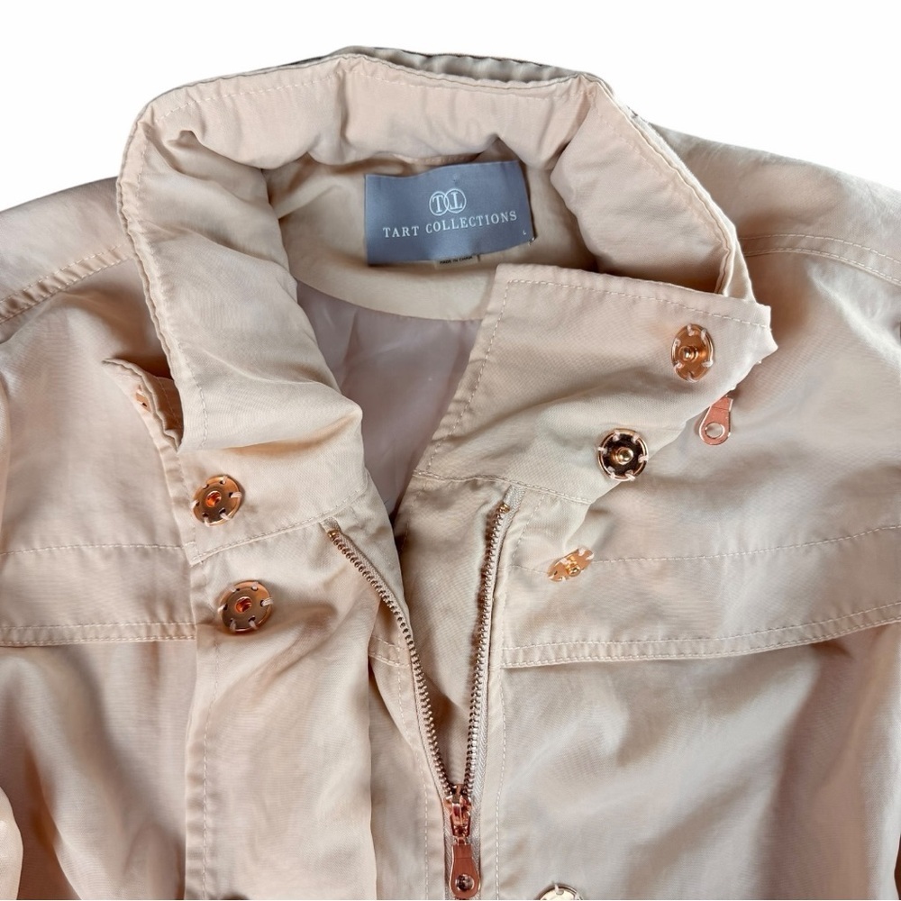 NWOT Tart Collection Women's Hooded Cory Rain Jacket In Cameo Rose Size Large - Picture 6 of 12